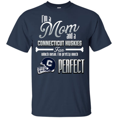 Cool Pretty Perfect Mom Fan Connecticut Huskies T Shirt