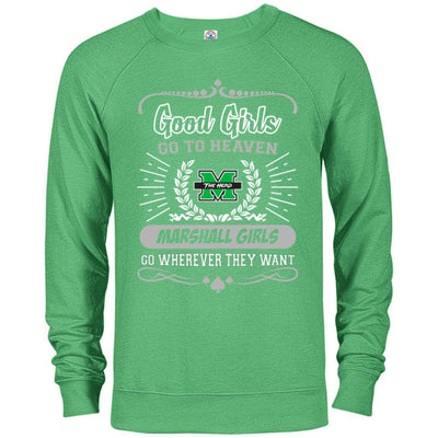 Good Girls Go To Heaven Marshall Thundering Herd Girls T Shirts