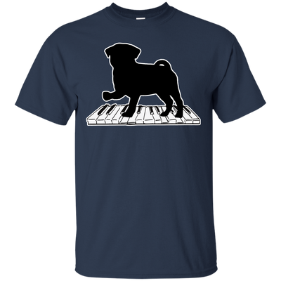 Pug Playing Piano Music T Shirts