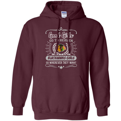 Good Girls Go To Heaven Chicago Blackhawks Girls T Shirts