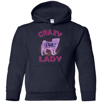 Crazy Pug Lady T Shirts