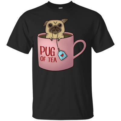 Pug Of Tea Pug T Shirts