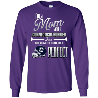 Cool Pretty Perfect Mom Fan Connecticut Huskies T Shirt