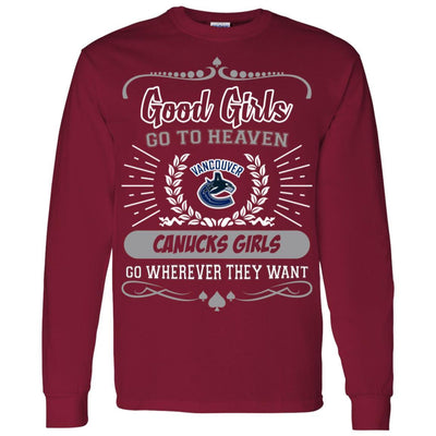 Good Girls Go To Heaven Vancouver Canucks Girls T Shirts