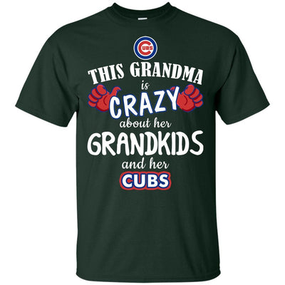 Funny This Grandma Is Crazy About Her Grandkids And Her Cubs T Shirts