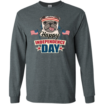 Happy Independence Day Pug T Shirts V2