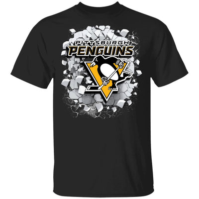 Colorful Earthquake Art Pittsburgh Penguins T Shirt