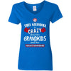 Funny This Grandma Is Crazy About Her Grandkids And Her Texas Rangers T Shirts