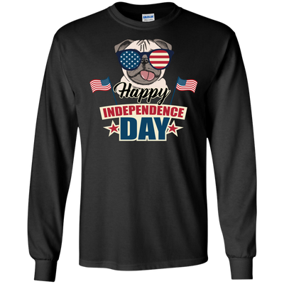 Happy Independence Day Pug T Shirts V1