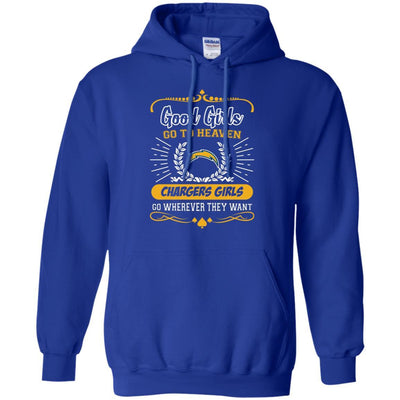 Good Girls Go To Heaven Los Angeles Chargers Girls T Shirts