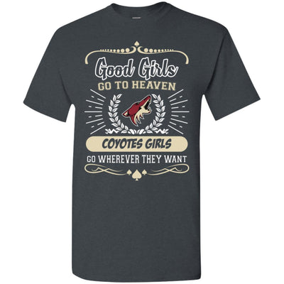 Good Girls Go To Heaven Arizona Coyotes Girls T Shirts