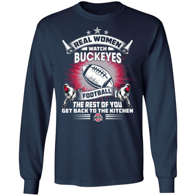 Funny Gift Real Women Watch Ohio State Buckeyes T Shirt