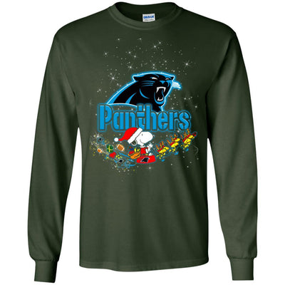 Snoopy Christmas Carolina Panthers T Shirts