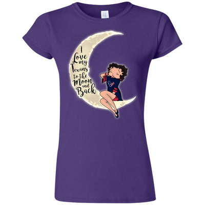 BB I Love My Houston Texans To The Moon And Back T Shirt - Best Funny Store