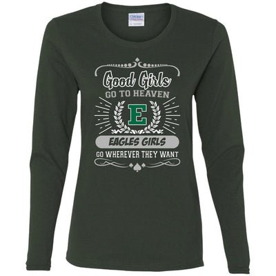 Good Girls Go To Heaven Eastern Michigan Eagles Girls T Shirts