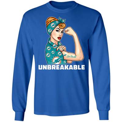 Beautiful Girl Unbreakable Go Miami Dolphins T Shirt