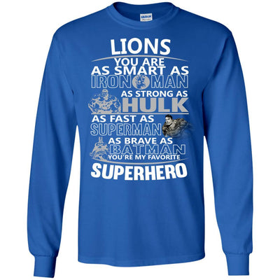 Detroit Lions You're My Favorite Super Hero T Shirts