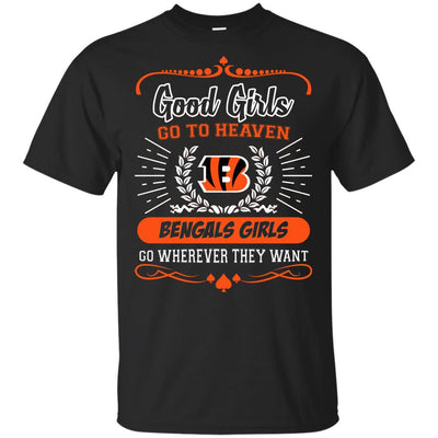 Good Girls Go To Heaven Cincinnati Bengals Girls T Shirts