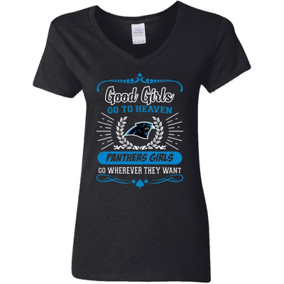 Good Girls Go To Heaven Carolina Panthers Girls T Shirts