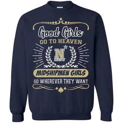 Good Girls Go To Heaven Navy Midshipmen Girls T Shirts