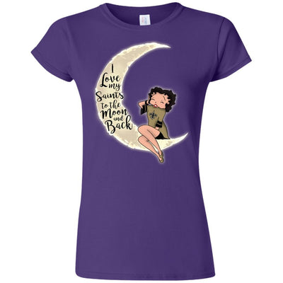 BB I Love My New Orleans Saints To The Moon And Back T Shirt - Best Funny Store