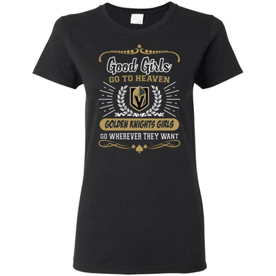 Good Girls Go To Heaven Vegas Golden Knights Girls T Shirts