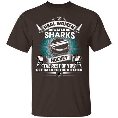 Funny Gift Real Women Watch San Jose Sharks T Shirt