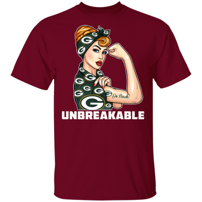 Beautiful Girl Unbreakable Go Green Bay Packers T Shirt