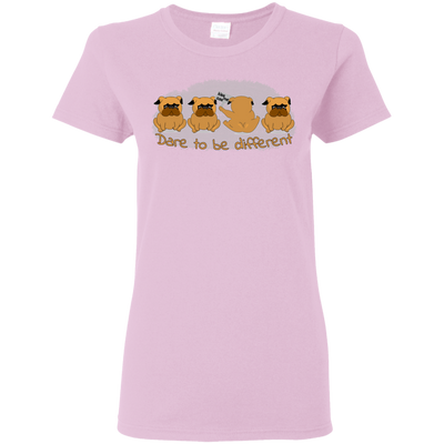 Pug - Dare To Be Different T Shirts