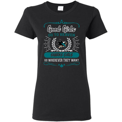 Good Girls Go To Heaven San Jose Sharks Girls T Shirts