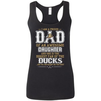 Proud Of Dad Of An Awesome Daughter Anaheim Ducks T Shirts