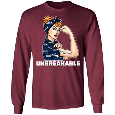 Beautiful Girl Unbreakable Go Seattle Seahawks T Shirt