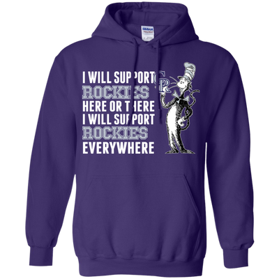 I Will Support Everywhere Colorado Rockies T Shirts