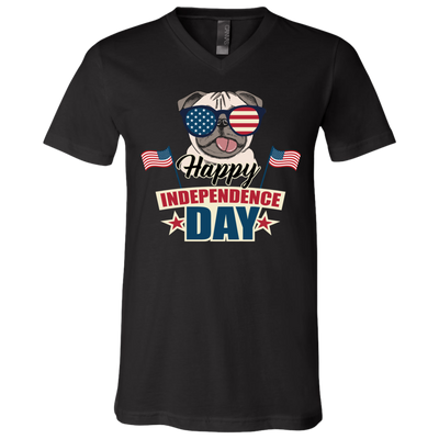 Happy Independence Day Pug T Shirts V1