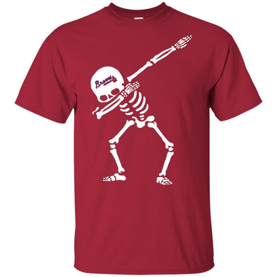 Dabbing Skull Atlanta Braves T Shirts