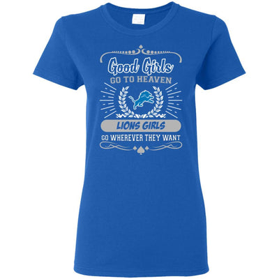 Good Girls Go To Heaven Detroit Lions Girls T Shirts