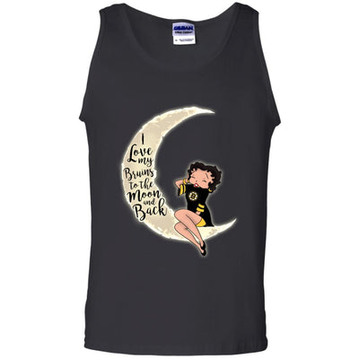 BB I Love My Boston Bruins To The Moon And Back T Shirt