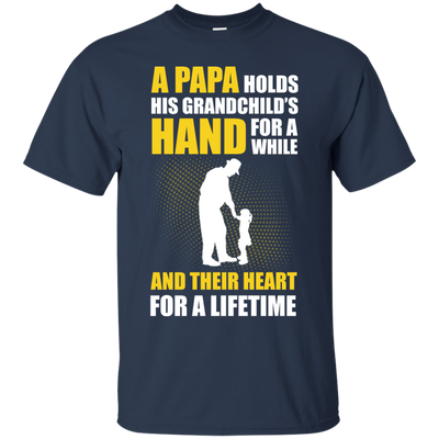 A Papa Holds His Grandchild's Hand