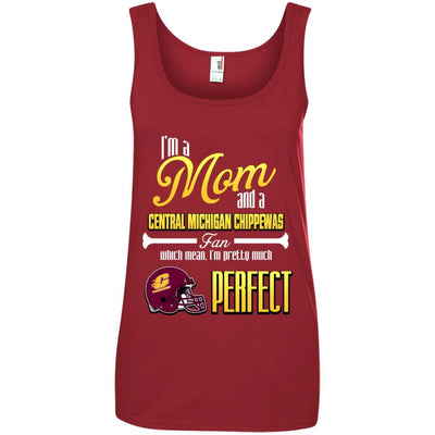 Cool Pretty Perfect Mom Fan Central Michigan Chippewas T Shirt