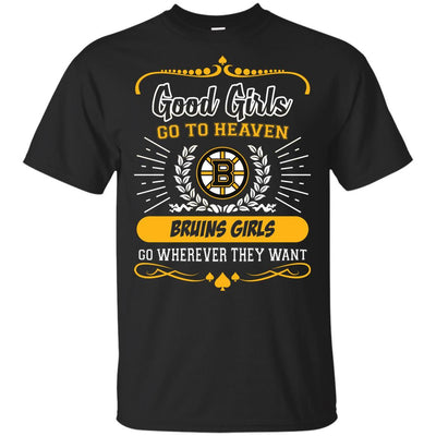 Good Girls Go To Heaven Boston Bruins Girls T Shirts