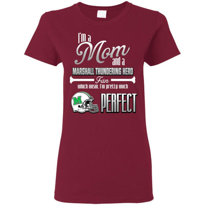 Cool Pretty Perfect Mom Fan Marshall Thundering Herd T Shirt