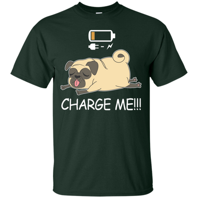 Interesting Black Presents For Collection Pug T Shirts Charge Me