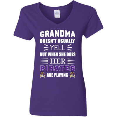 Grandma Doesn't Usually Yell East Carolina Pirates T Shirts