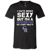 I Hate Being Sexy But I'm Fan So I Can't Help It Colorado Rockies Purple T Shirts