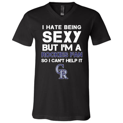 I Hate Being Sexy But I'm Fan So I Can't Help It Colorado Rockies Purple T Shirts