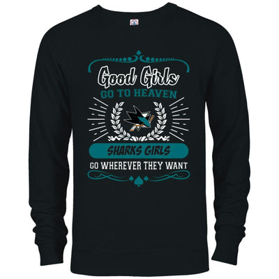 Good Girls Go To Heaven San Jose Sharks Girls T Shirts