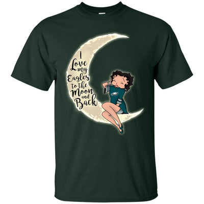 BB I Love My Philadelphia Eagles To The Moon And Back T Shirt - Best Funny Store