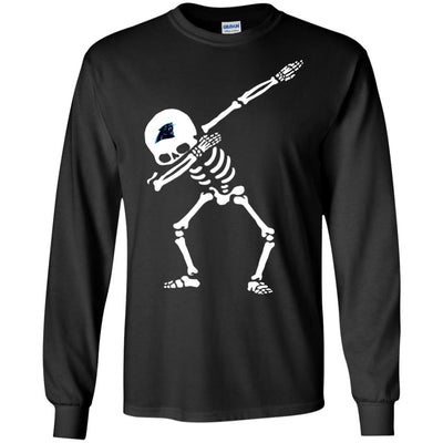 Dabbing Skull Carolina Panthers T Shirts