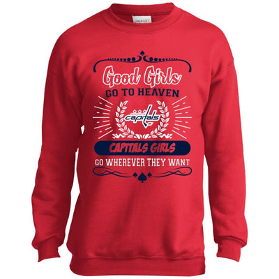 Good Girls Go To Heaven Washington Capitals Girls T Shirts