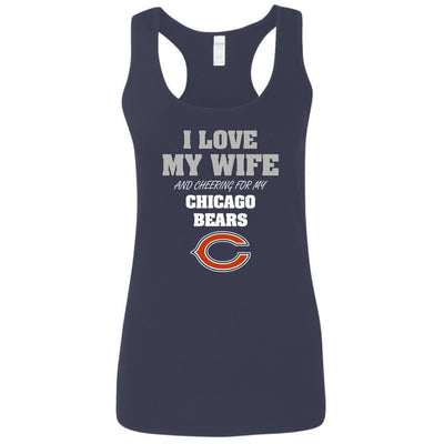 I Love My Wife And Cheering For My Chicago Bears T Shirts